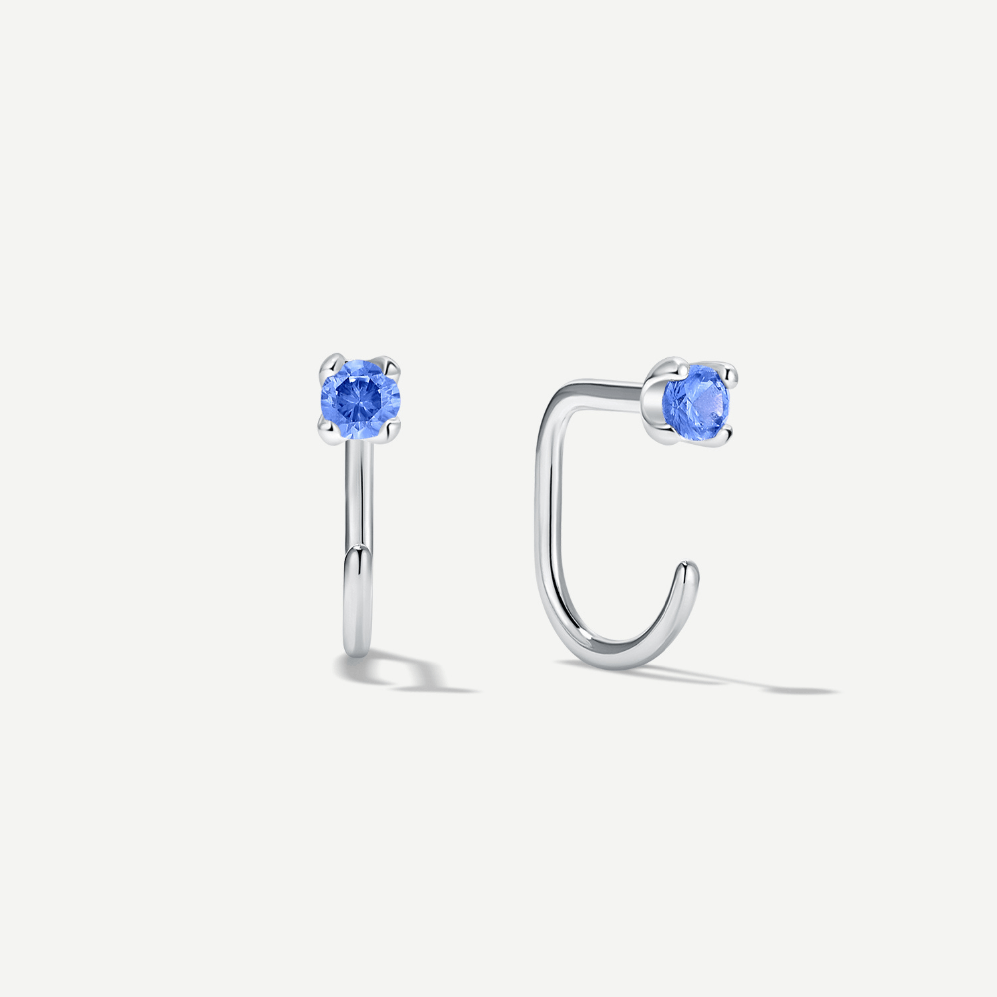 Stay Close Blue Sapphire Hoops - ARDANT