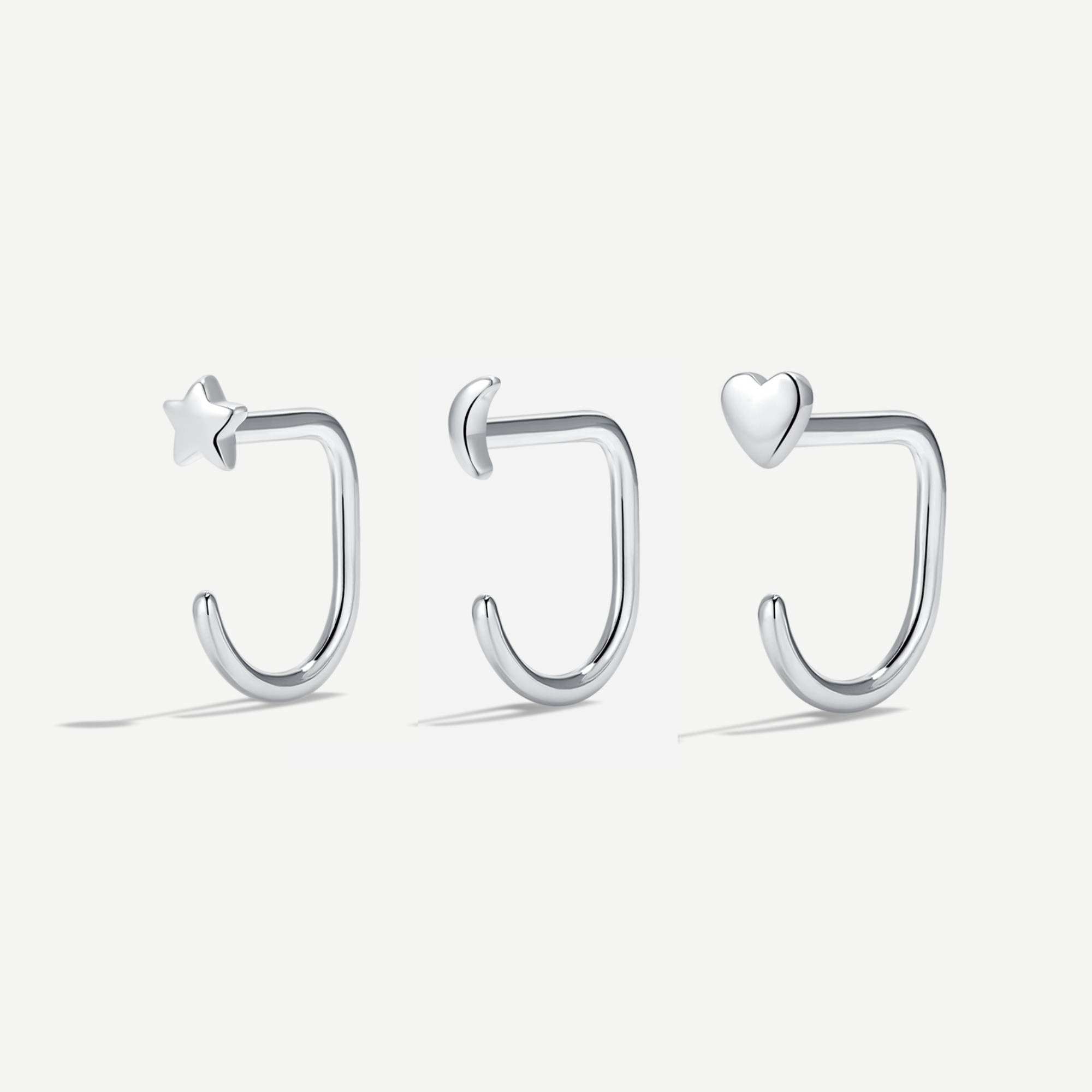 Stay Close Charm Hoops Set - ARDANT