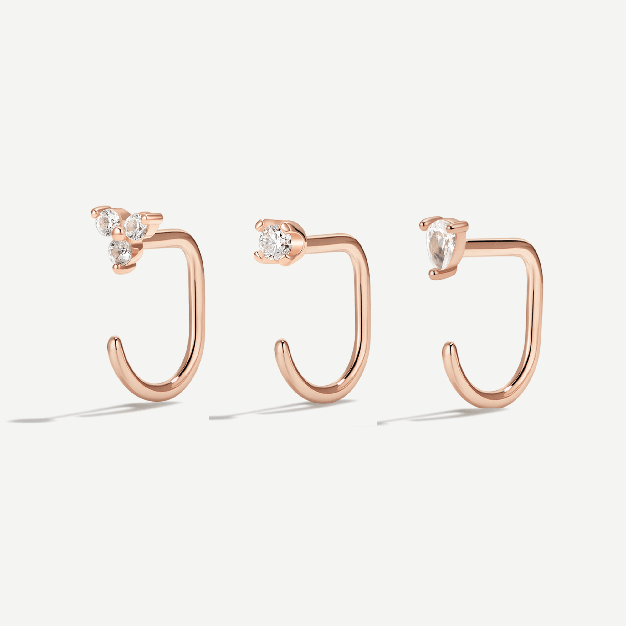 Stay Close Gem Hoops Set - ARDANT