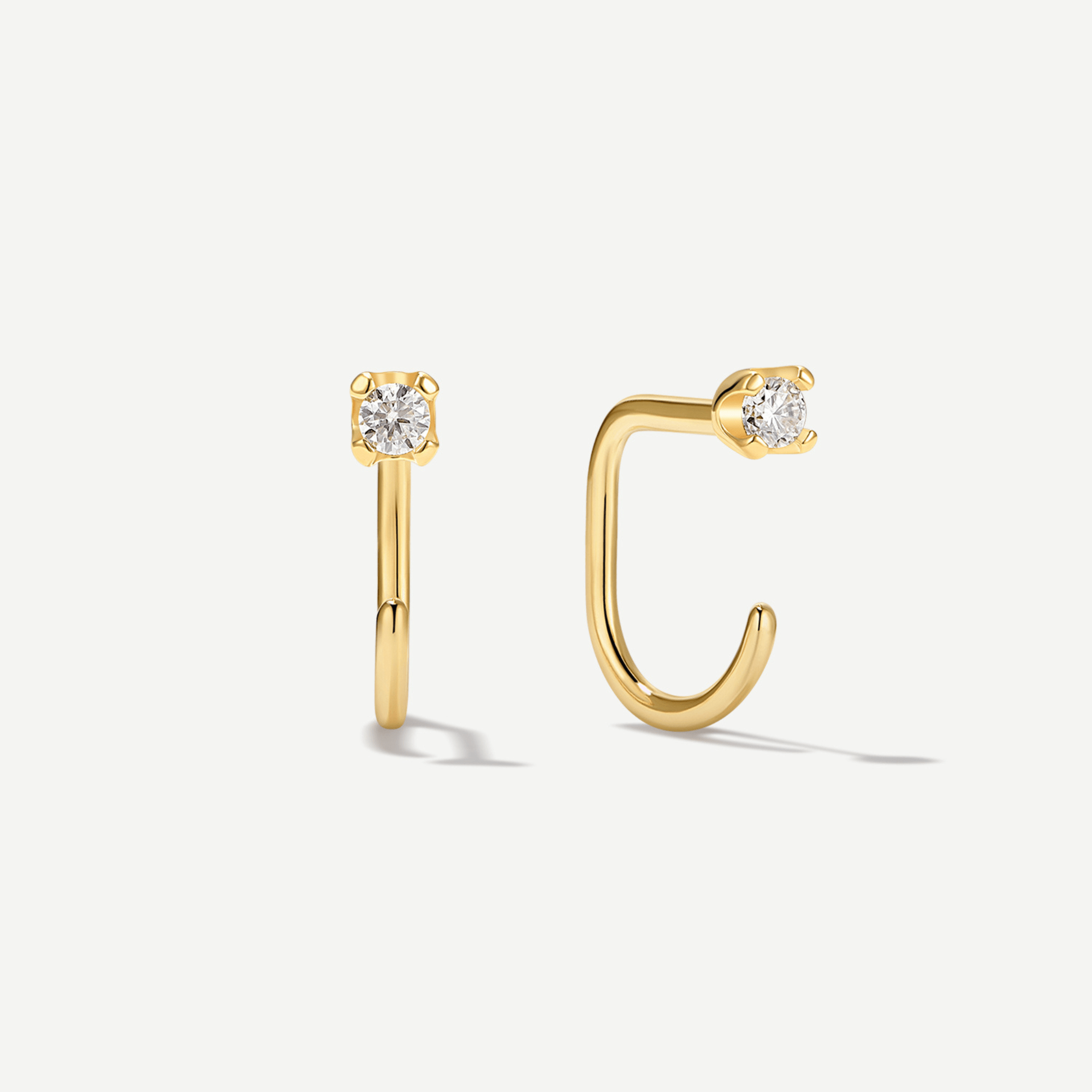 Stay Close Moissanite Hoops - ARDANT