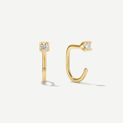 Stay Close Moissanite Hoops - ARDANT