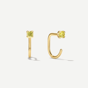 Stay Close Peridot Hoops - ARDANT