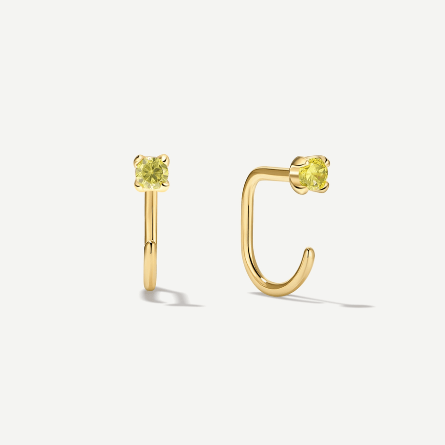 Stay Close Peridot Hoops - ARDANT