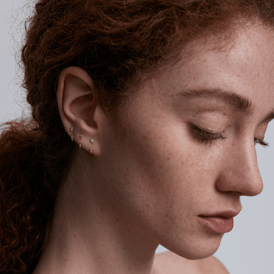 Stay Close Pink Sapphire Hoops - ARDANT