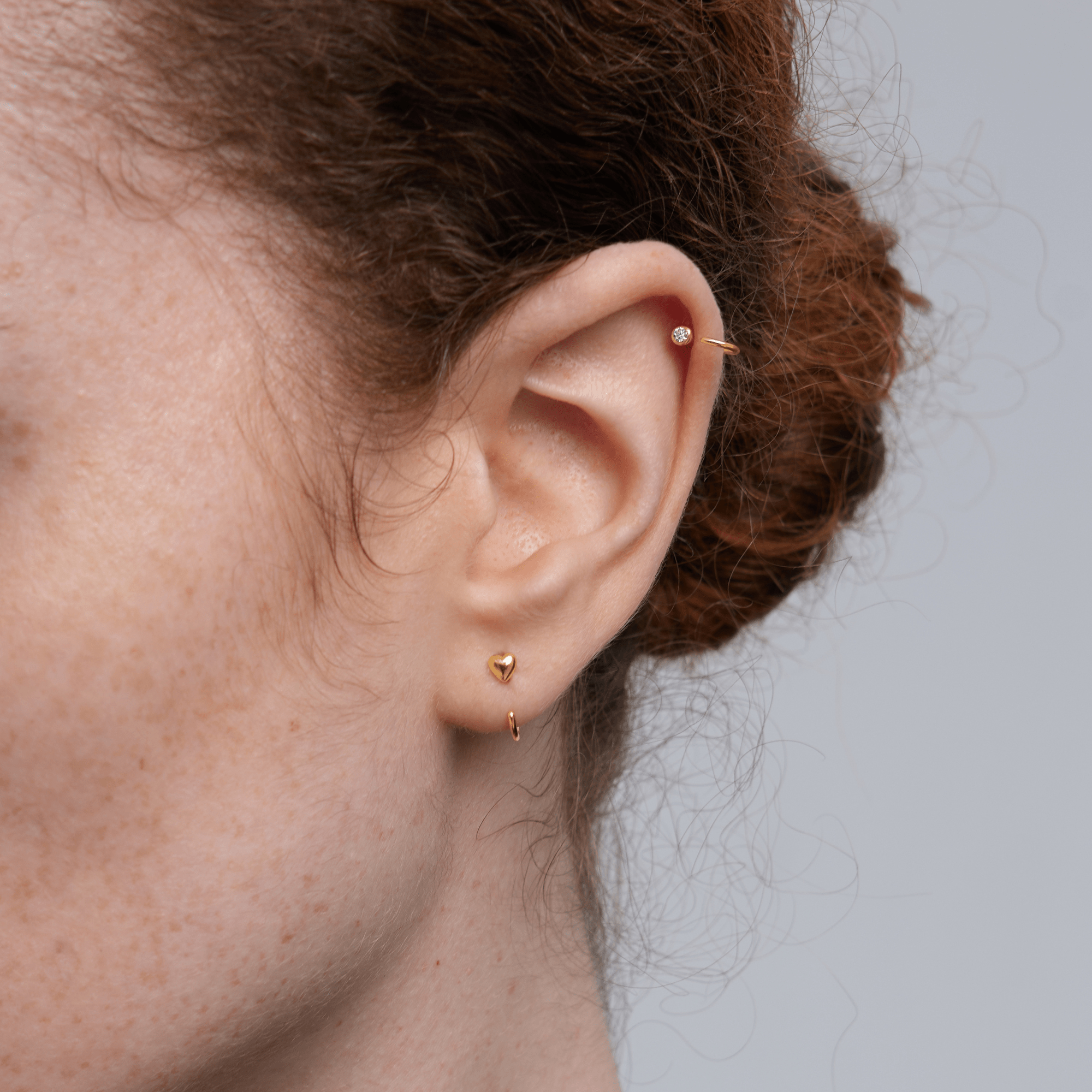 Stay Close Puffy Heart Hoops - ARDANT