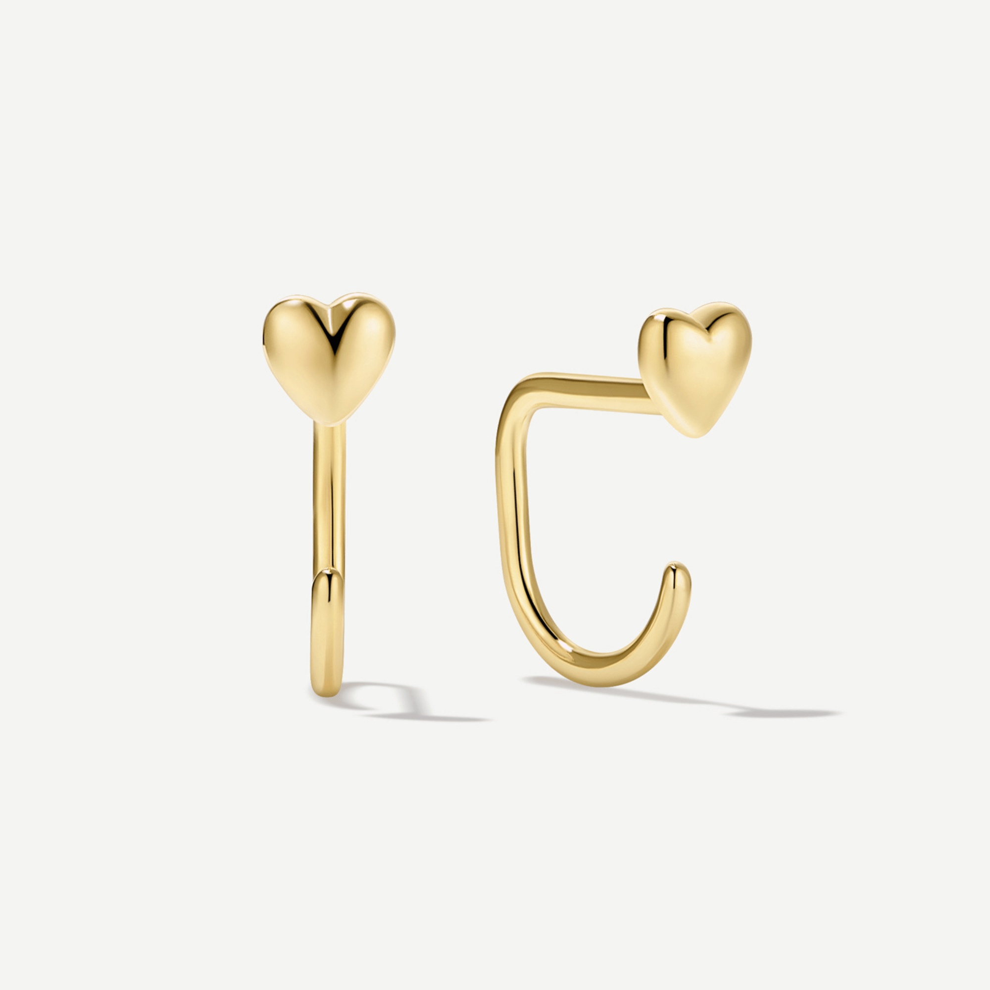 Stay Close Puffy Heart Hoops - ARDANT