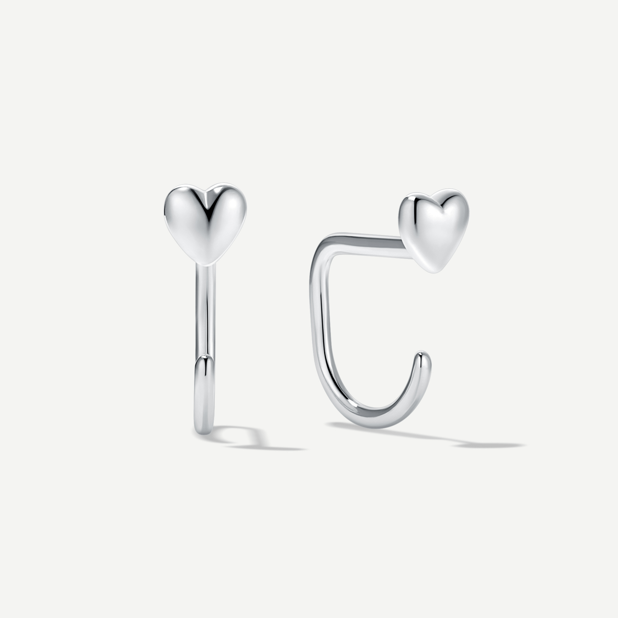 Stay Close Puffy Heart Hoops - ARDANT