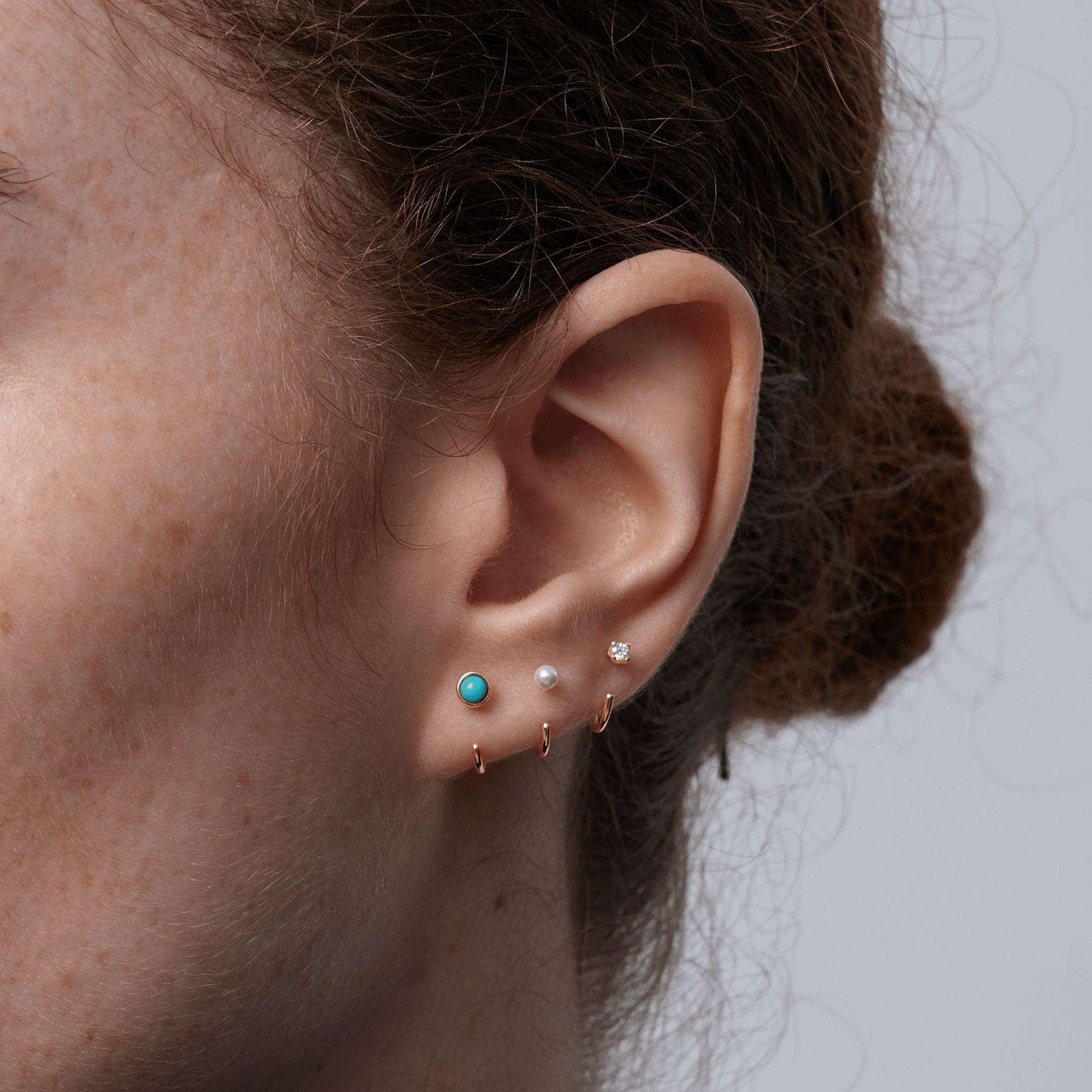 Stay Close Turquoise Hoops - ARDANT