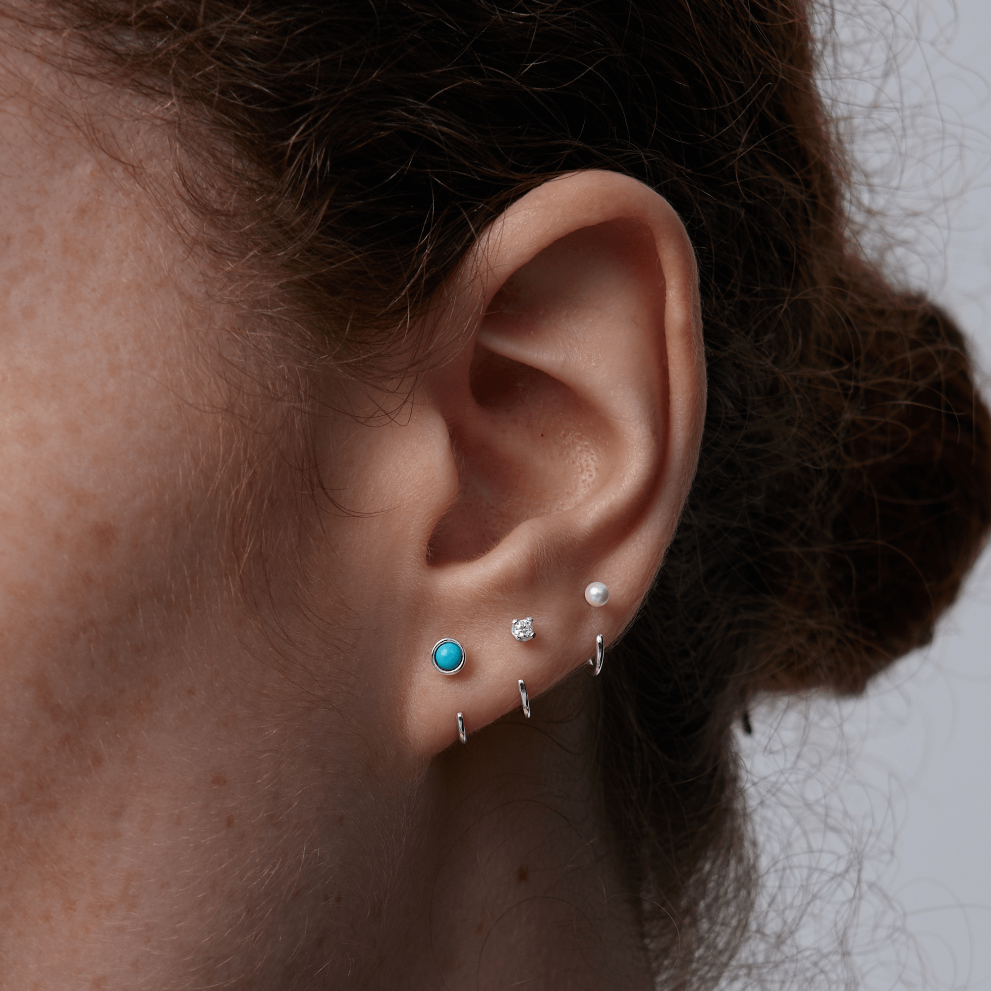 Stay Close Turquoise Hoops - ARDANT