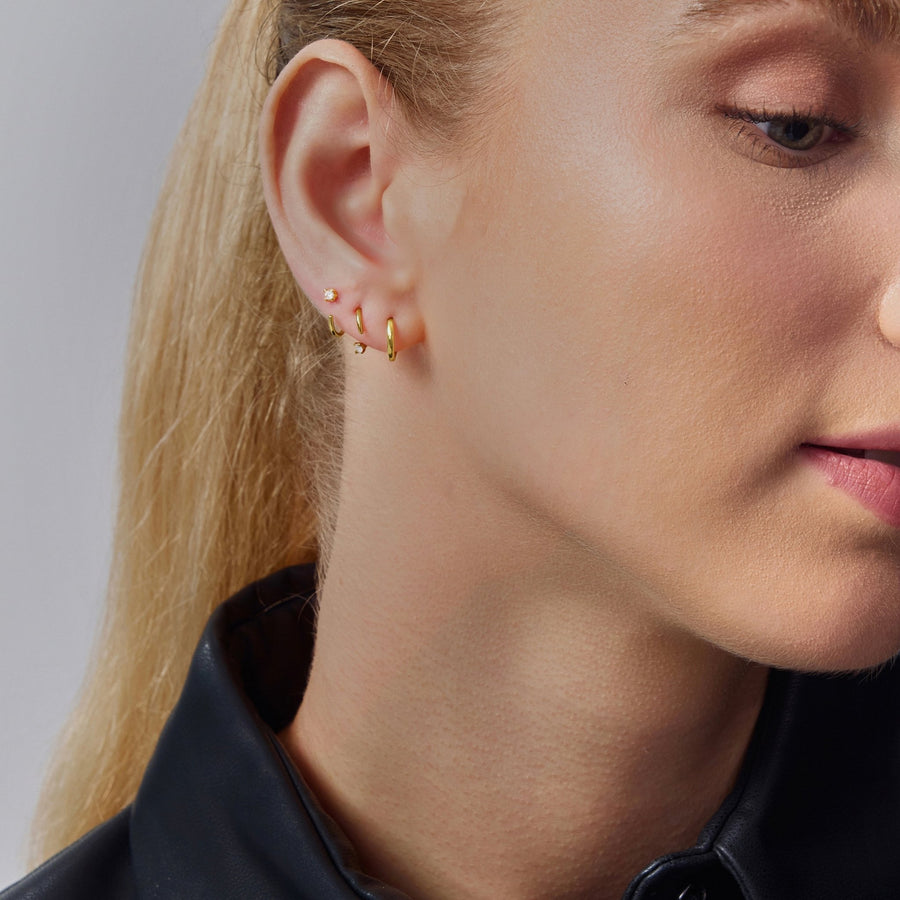 Swerve Moissanite Hoops - ARDANT