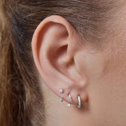 Swerve Moissanite Hoops - ARDANT