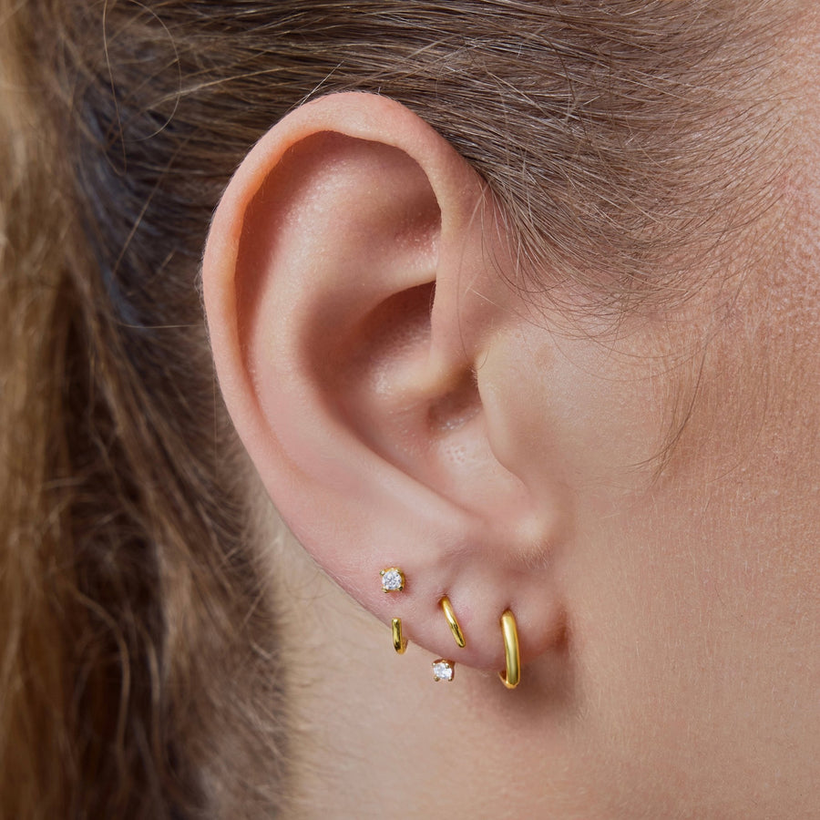 Swerve Moissanite Hoops - ARDANT