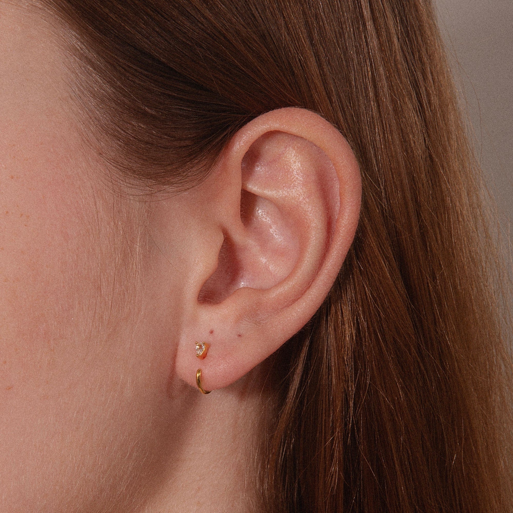 Stay Close Teardrop Hoops Close Up 1 - ARDANT