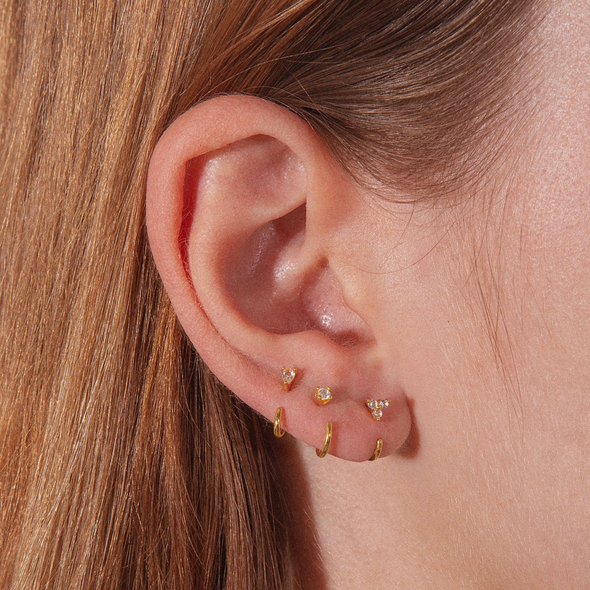 Stay Close Gem Hoops Set - ARDANT