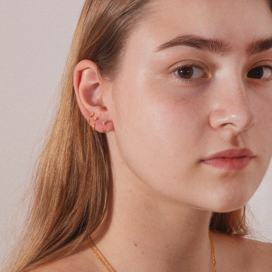 Stay Close Gem Hoops Set - ARDANT