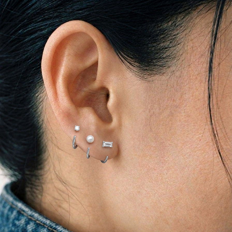 Stay Close Baguette Hoops