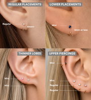 Stay Close Blue Sapphire Hoops