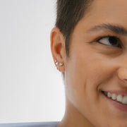 Stay Close Pavé Bow Hoops