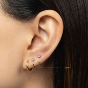 Stay Close Moissanite Hoops - 3mm