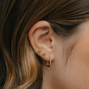 Stay Close Seashell Hoops