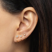 Stay Close Moissanite Hoops - 4mm