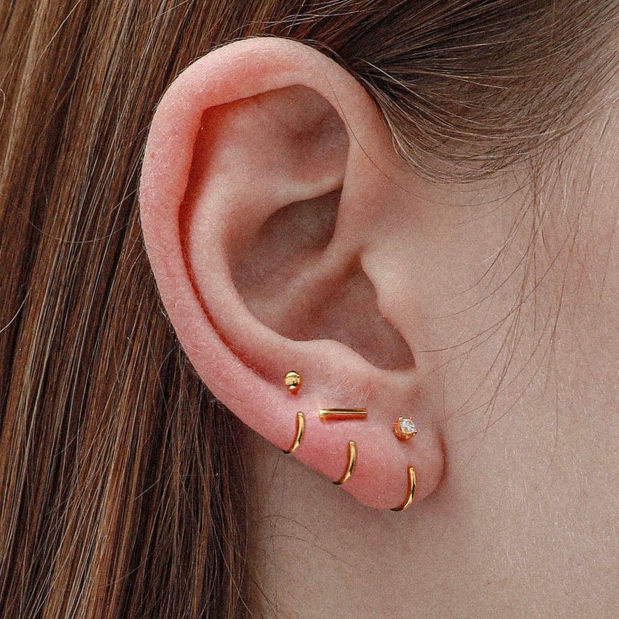 Stay Close Ball Hoops | Poke-Free Hypoallergenic Earrings – ARDANT