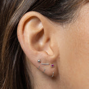 Stay Close Ruby Hoops