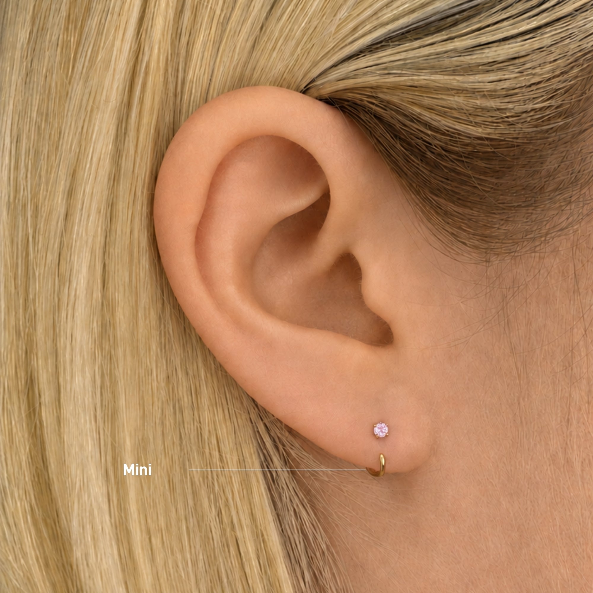 Stay Close Pink Sapphire Hoops | ARDANT | Best-Selling Poke-Free