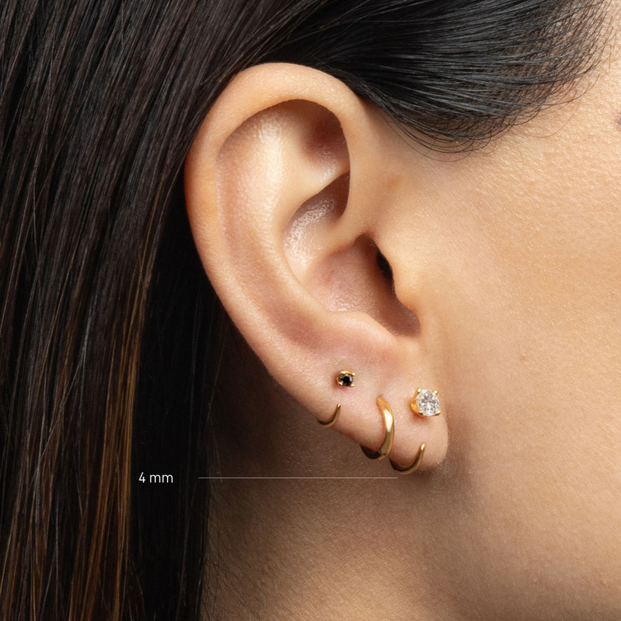 Stay Close Moissanite Hoops