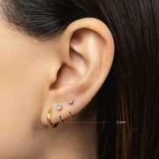 Stay Close Moissanite Hoops