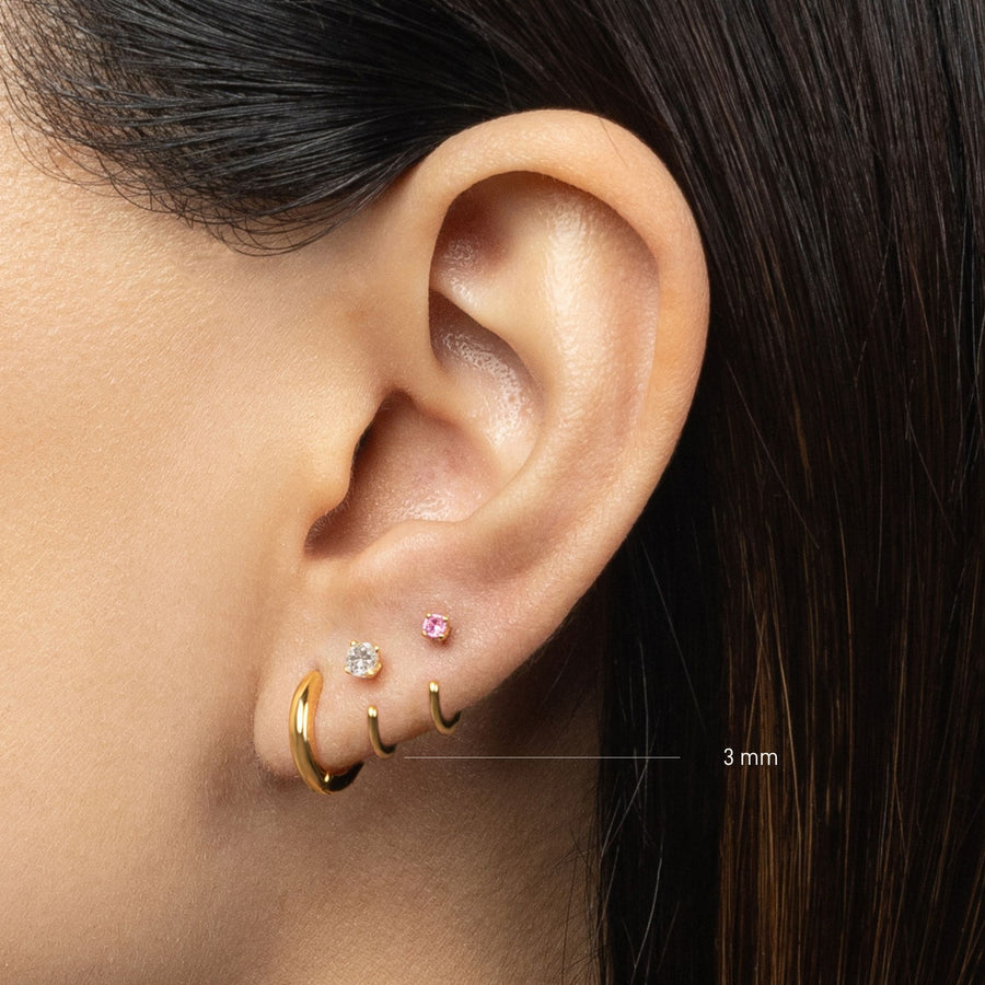 Stay Close Moissanite Hoops