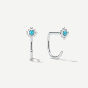 Stay Close Boho Turquoise Hoops