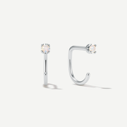 Stay Close Moonstone Hoops