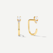 Stay Close Pearl Duo Hoops
