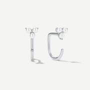 Stay Close Trinity Pearl Hoops