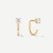 Stay Close Moissanite Hoops - 3mm