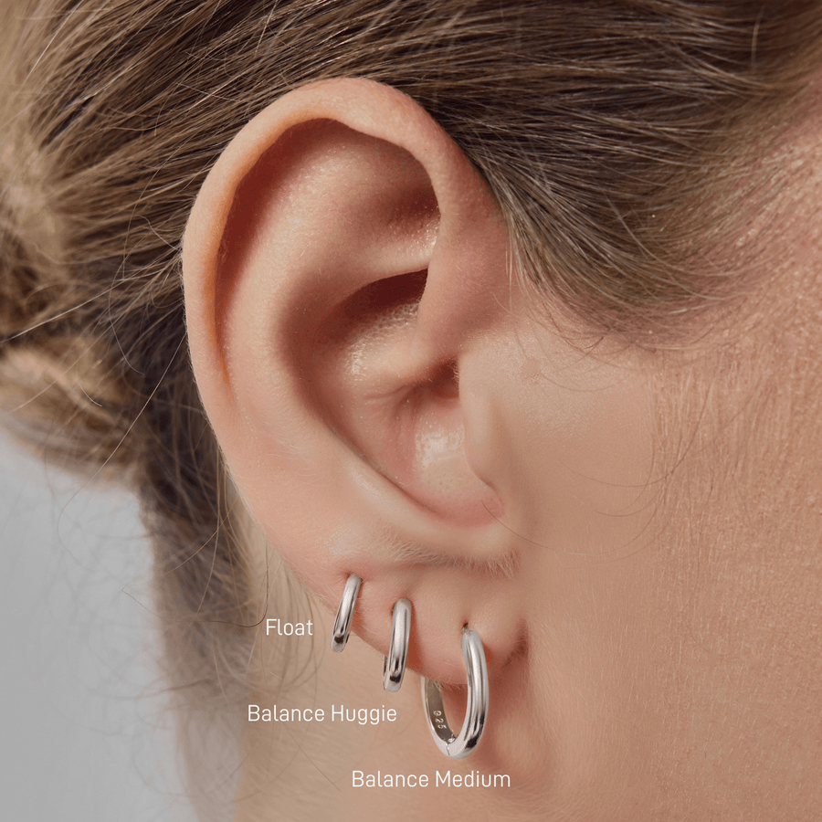 Balance Huggie Hoops - ARDANT