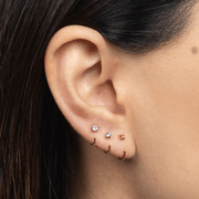 Stay Close Aquamarine Hoops - ARDANT