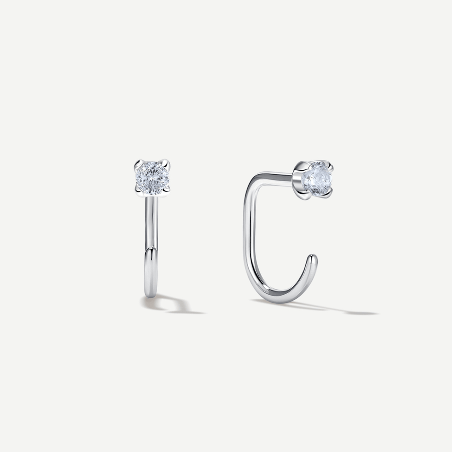 Stay Close Aquamarine Hoops - ARDANT