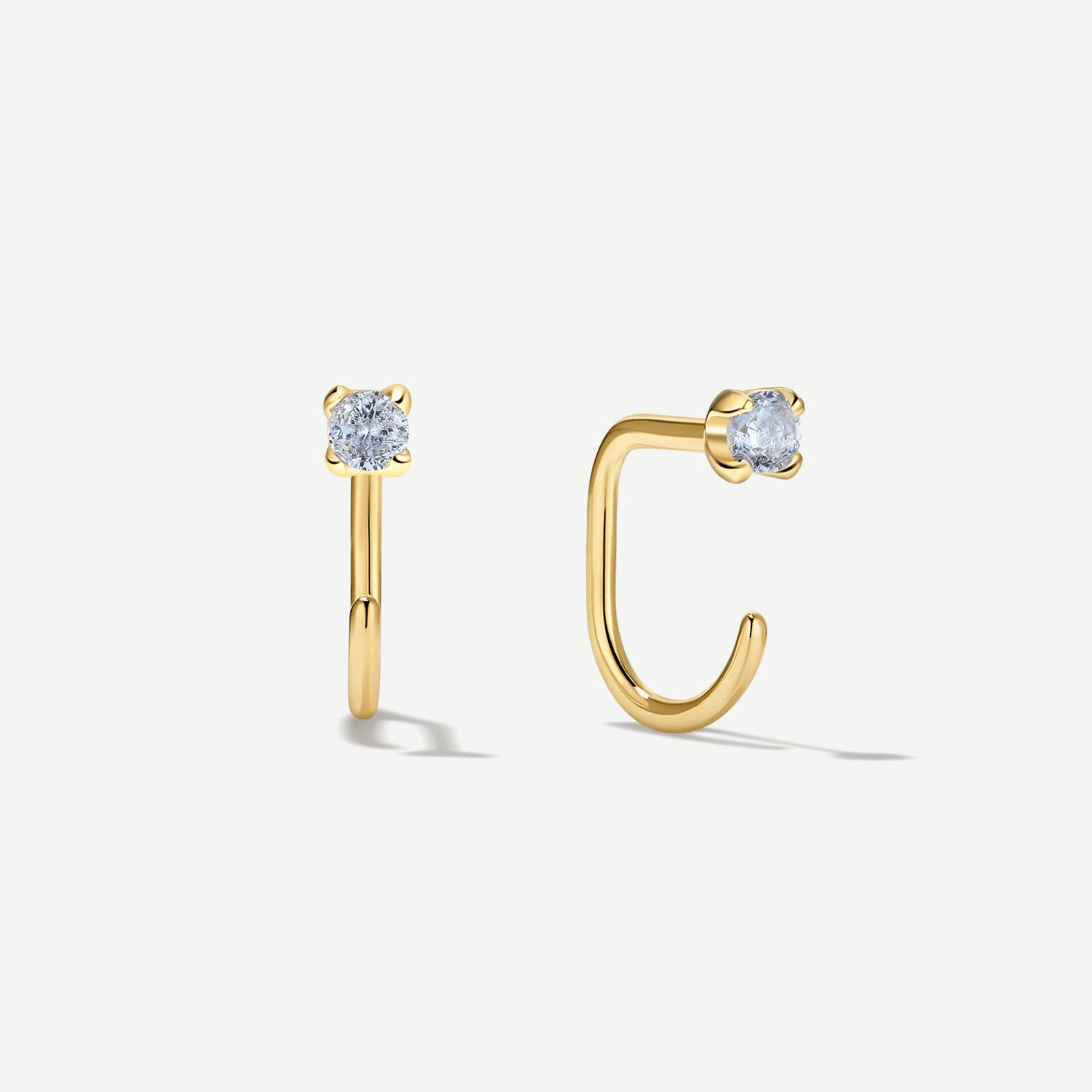 Stay Close Aquamarine Hoops - ARDANT