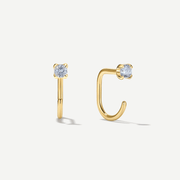 Stay Close Aquamarine Hoops - ARDANT