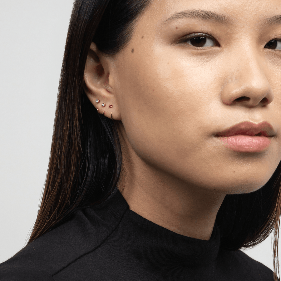 Stay Close Aquamarine Hoops - ARDANT