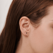 Stay Close Black Moissanite Hoops - ARDANT