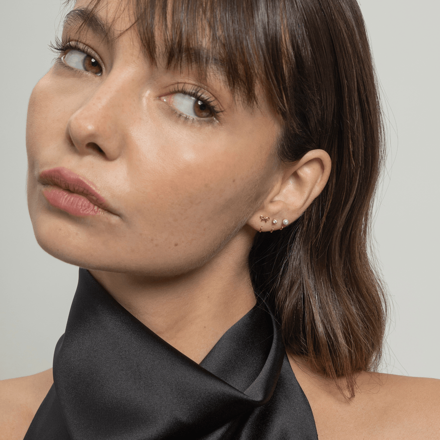 Stay Close Bow Hoops Set - ARDANT