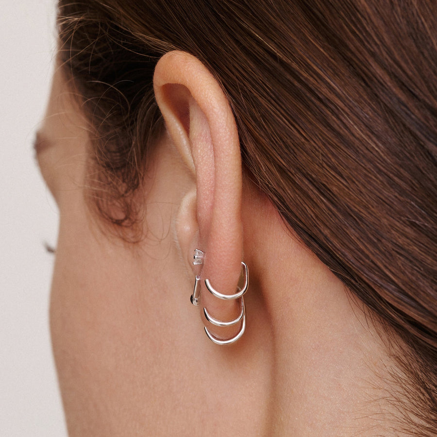 Stay Close Gem Hoops Set - ARDANT