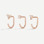 Stay Close Gem Hoops Set - ARDANT