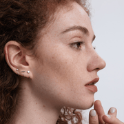 Stay Close Moissanite Bezel Hoops - ARDANT