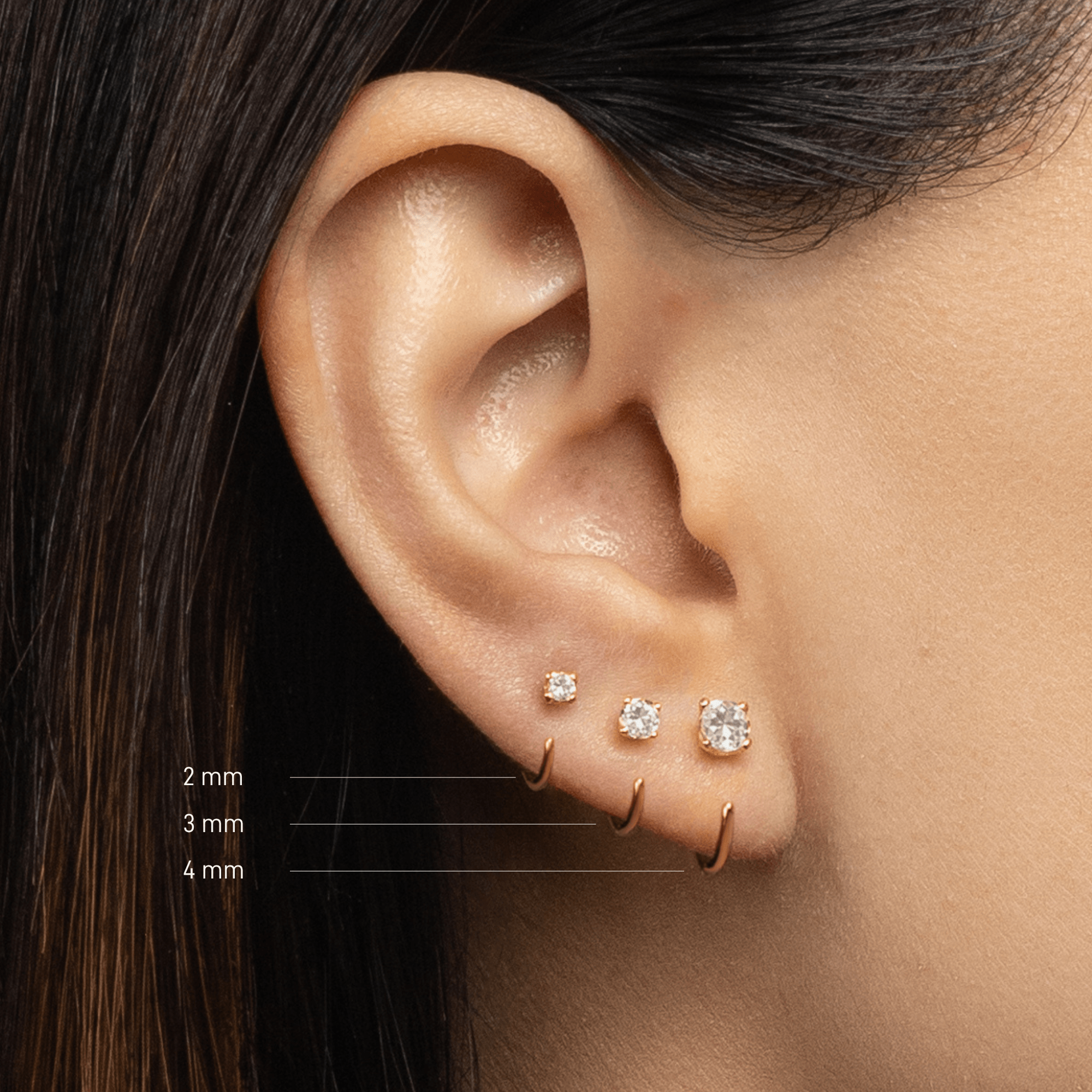 Stay Close Moissanite Hoops - ARDANT