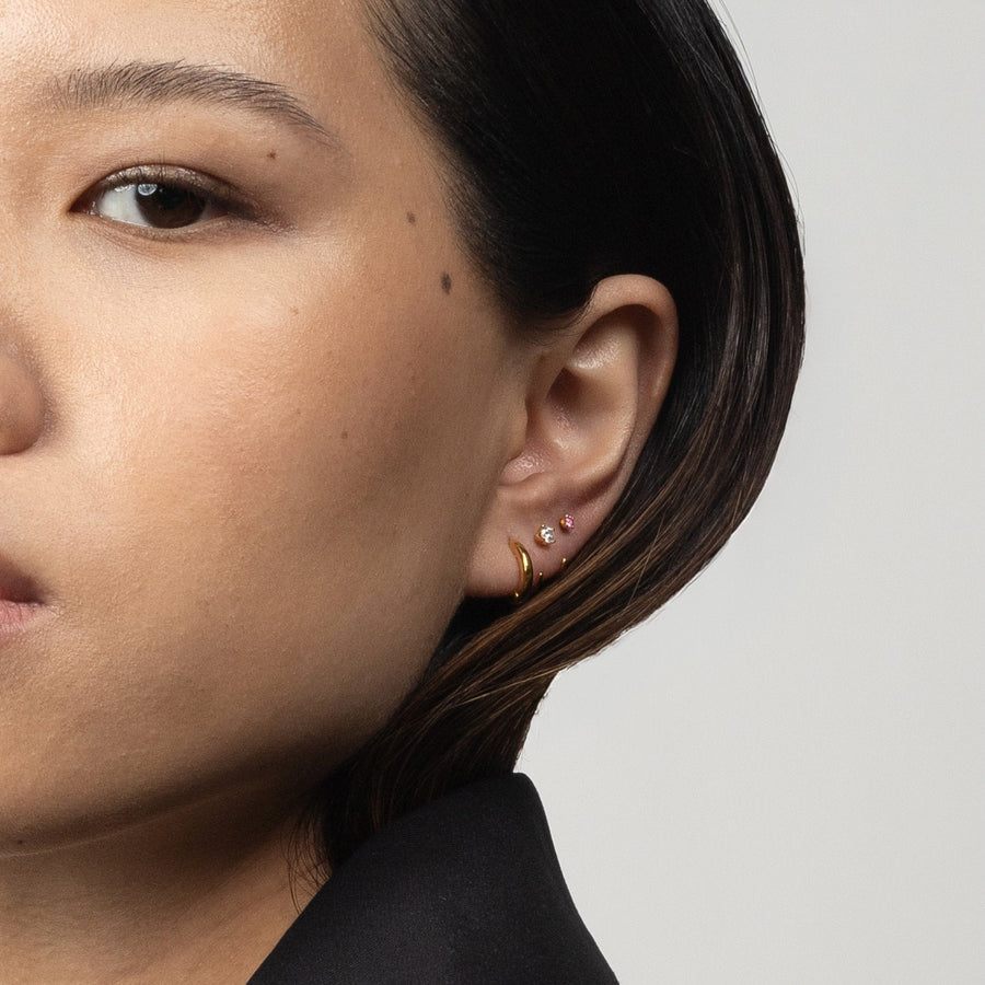 Stay Close Moissanite Hoops - ARDANT