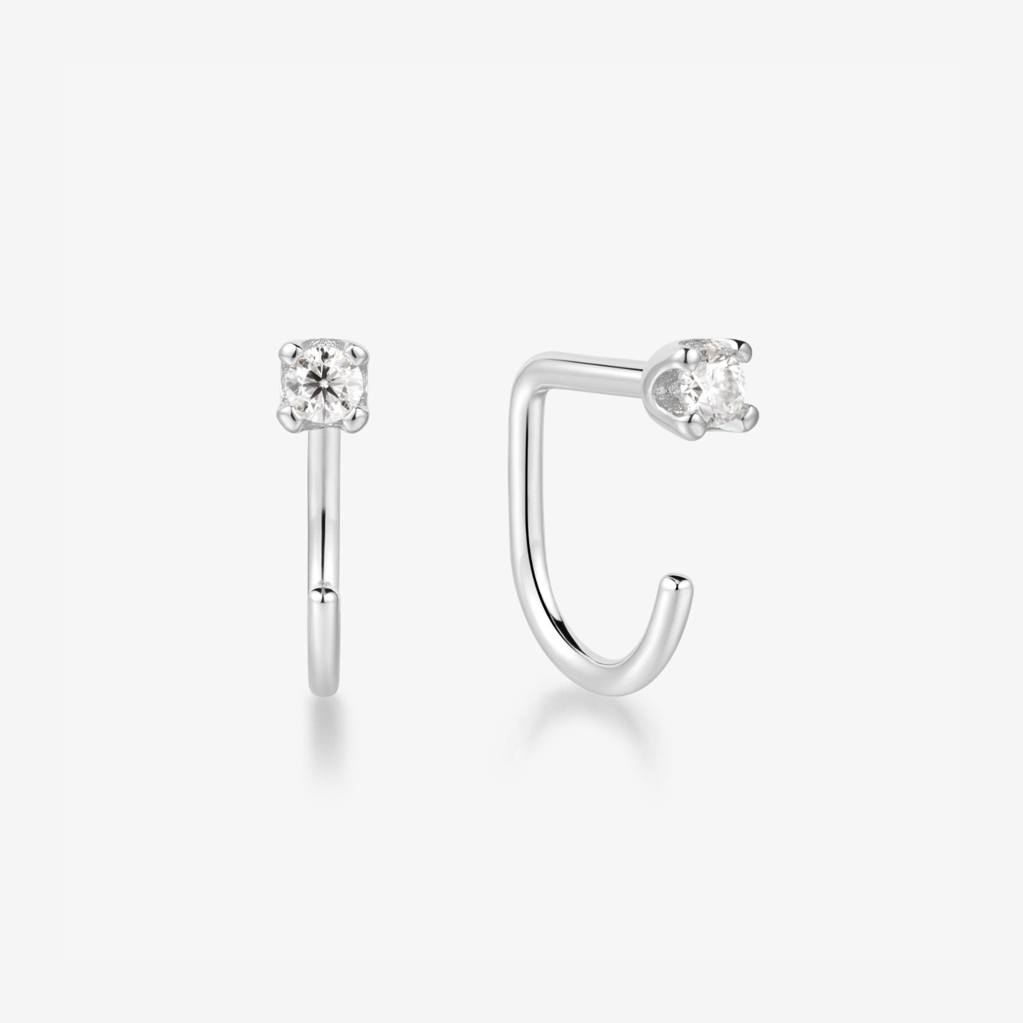 Stay Close Moissanite Hoops - ARDANT